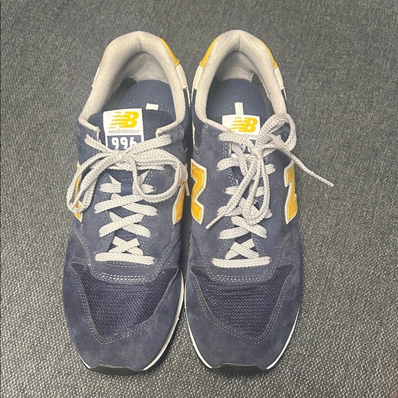 New Balance Men's Blue and Yellow Sneakers - Picture 5 of 5